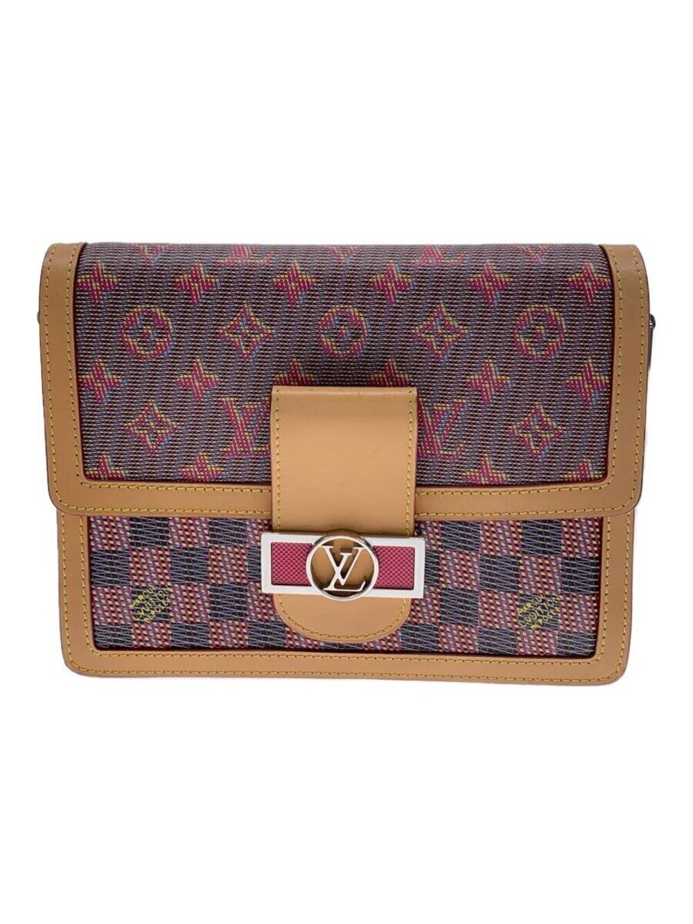 LOUIS VUITTON Dauphine Monogram LV Pop Multicolor Leather Brown